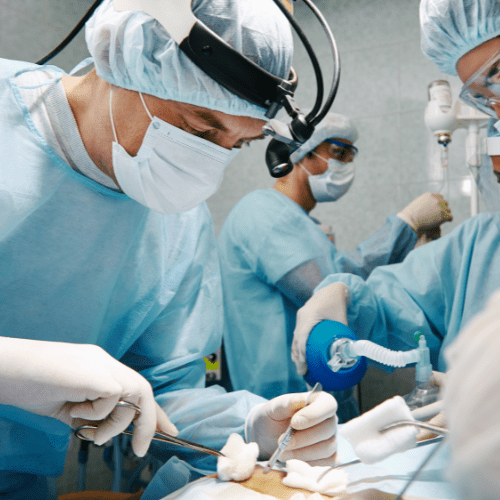 Sterile surgical gloves and instruments