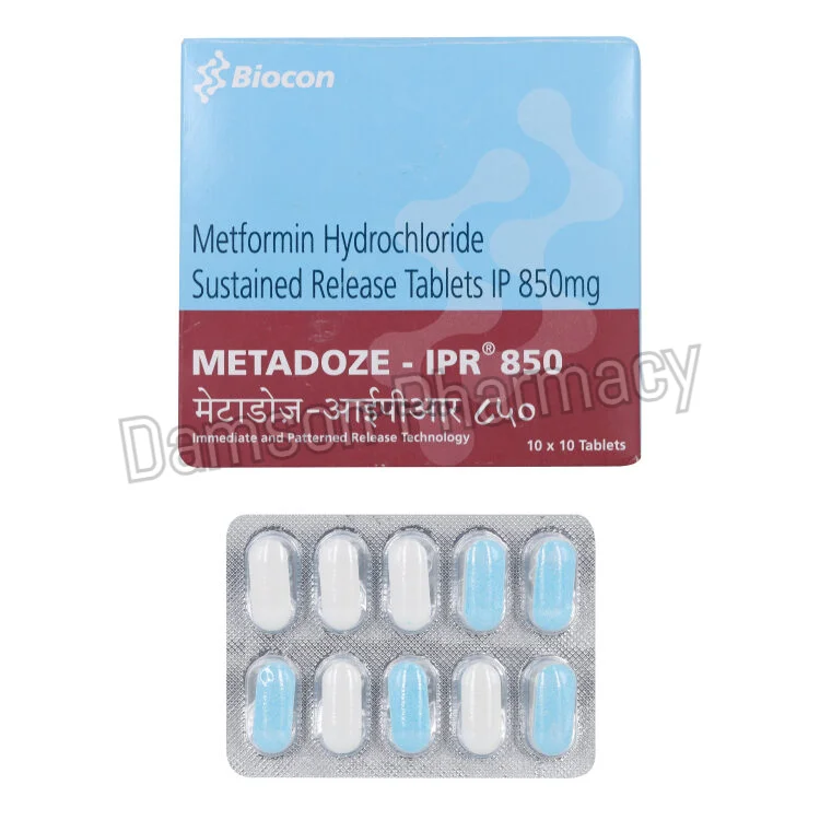 Metadoze IPR 850mg Tablet Metadoze IPR 850mg Tablets