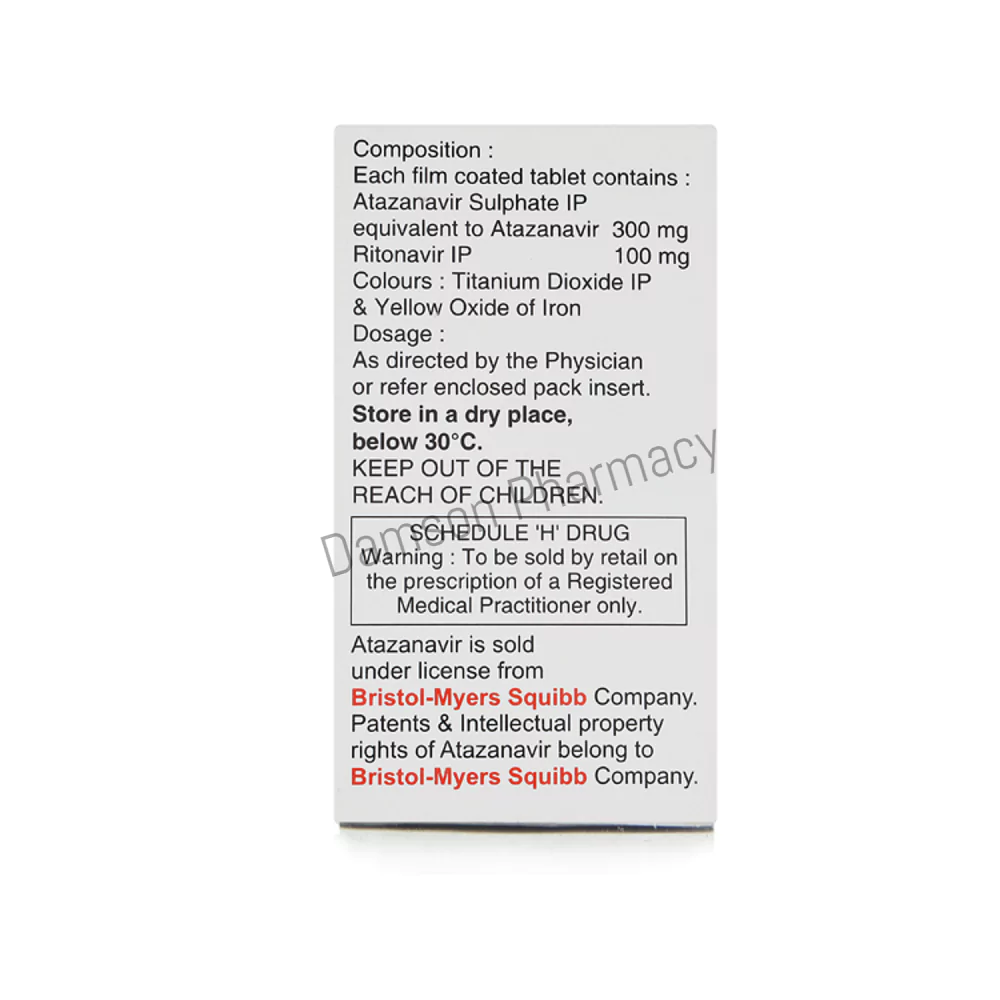 Atazor R Atazanavir Ritonavir Tablets Atazor R Atazanavir Ritonavir Tablets