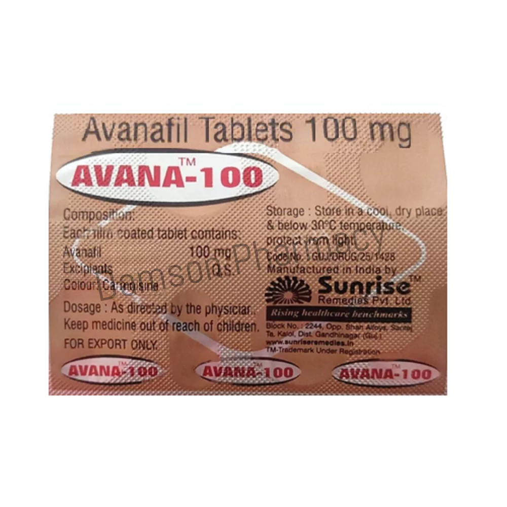Avana 100mg Tablets Avana 100mg Tablets 4