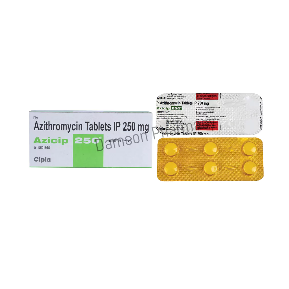 Azicip 250mg Azithromycin Tablets Azicip 250mg Azithromycin Tablet 3