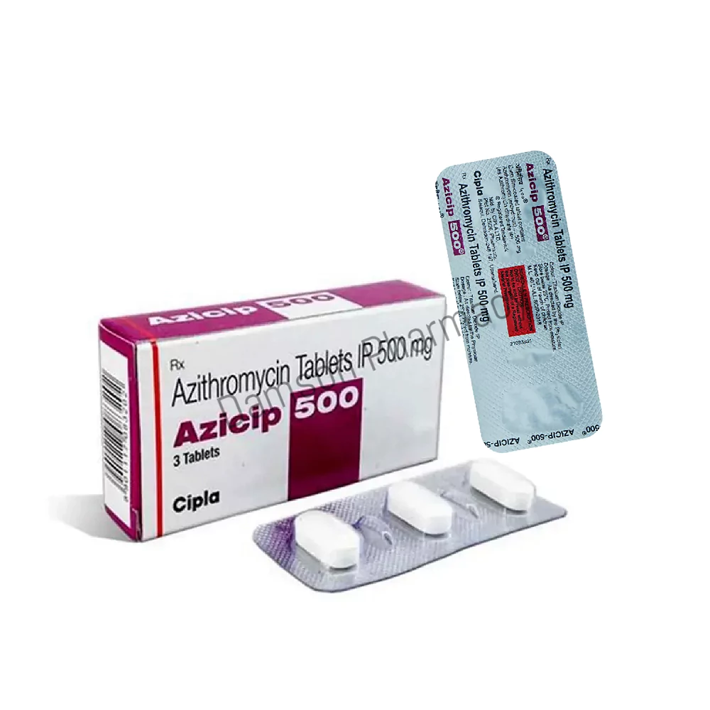Azicip 500mg Azithromycin Tablets Azicip 500mg Azithromycin Tablet 3