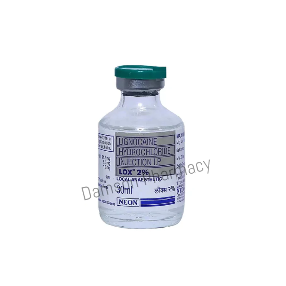 Lox 2% Lignocaine Injection 30ml Lox 2% Lignocaine Injection