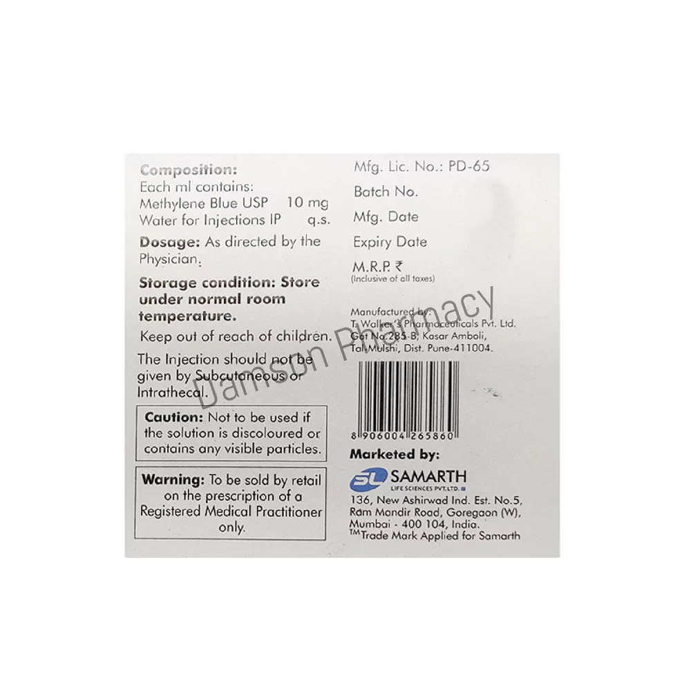 SAM - MB Methylene Blue Injection SAM – MB Methylene Blue Injection
