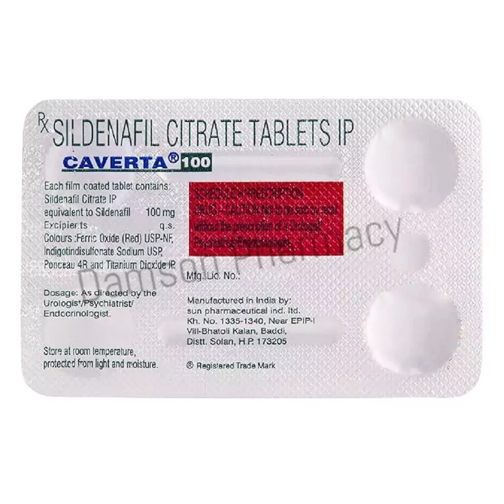 Caverta 100mg Tablet Caverta 100mg Tablet