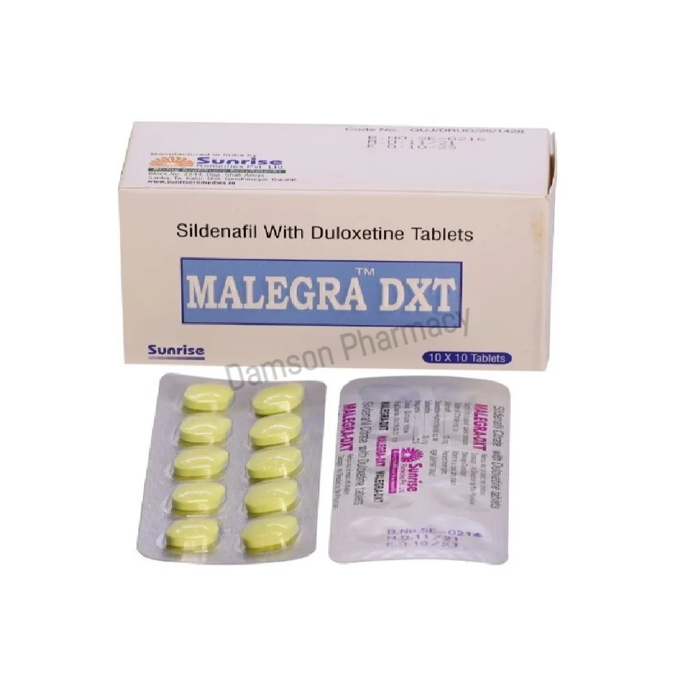 Malegra DXT 130mg Sildenafil & Duloxetine Tablets Malegra DXT 130mg Sildenafil & Duloxetine Tablets
