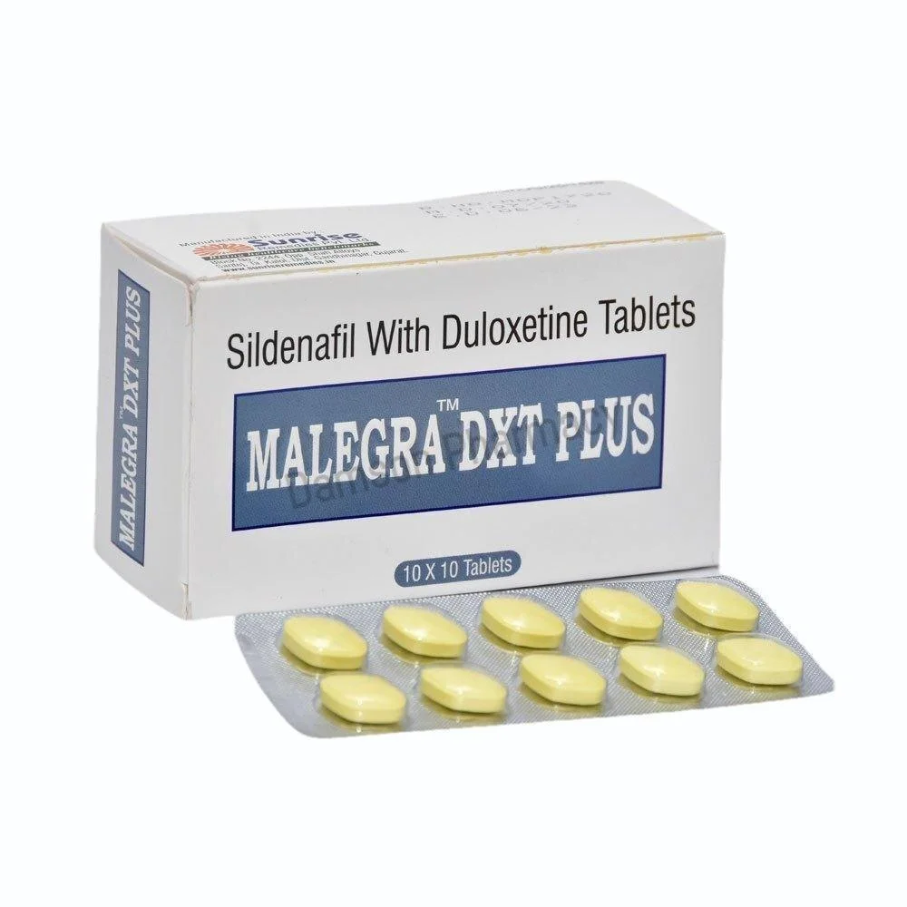 Malegra DXT Plus 160mg Sildenafil & Duloxetine Tablets Malegra DXT Plus 160mg Sildenafil & Duloxetine Tablets