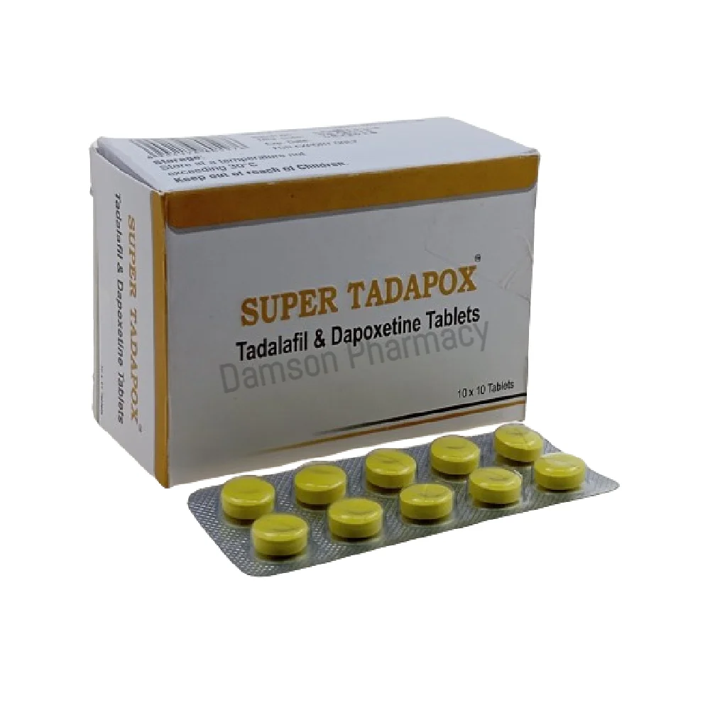 Super Tadapox 100mg Tadalafil & Dapoxetine Tablets Super Tadapox 100mg Tadalafil & Dapoxetine Tablets
