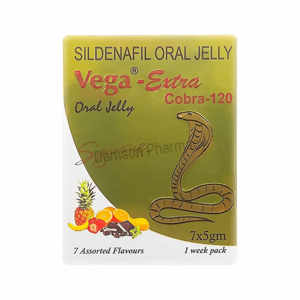 Vega Extra Cobra 120mg Sildenafil Oral Jelly Vega Extra Cobra 120mg Sildenafil Oral Jelly