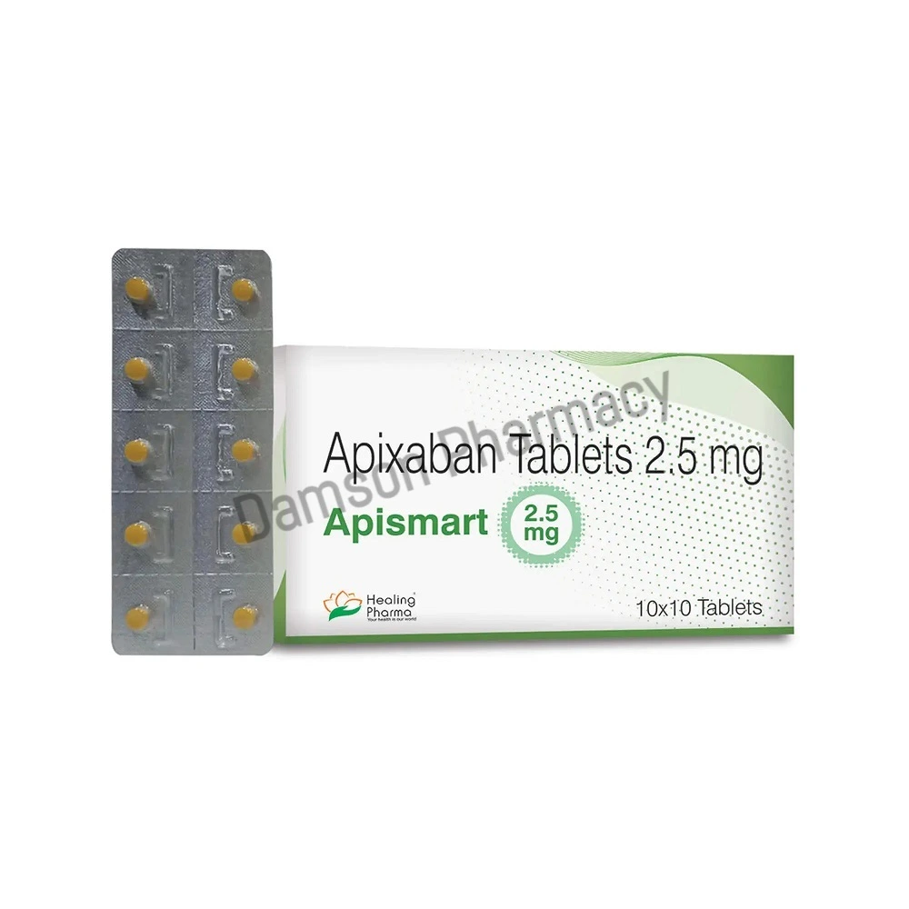 Apismart 2.5mg Apixaban Tablets Apismart 2.5mg Apixaban Tablets