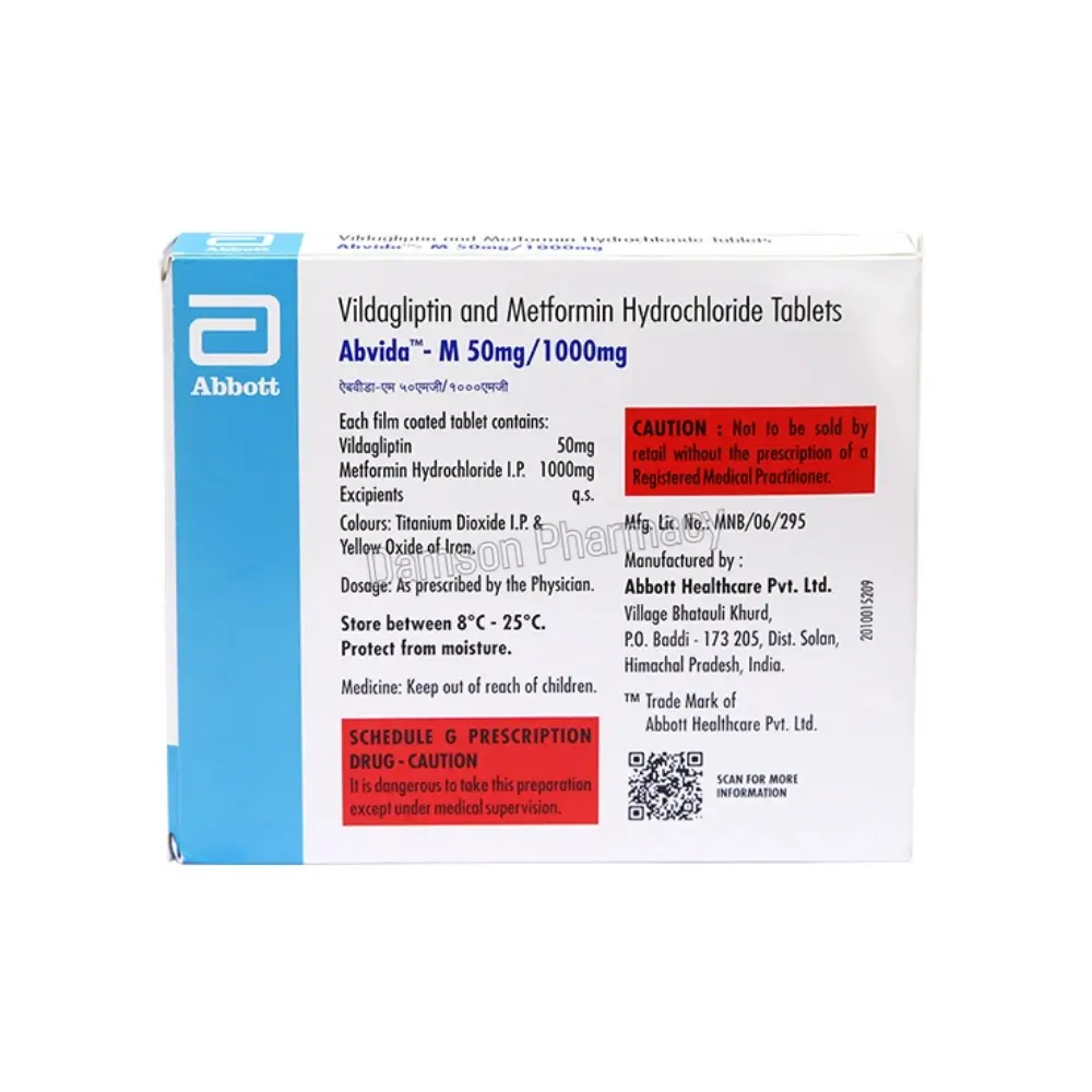 Abvida M 50/1000mg Tablet Abvida M 50/1000mg Tablet 2