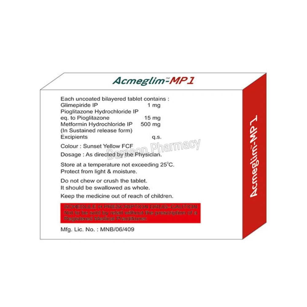 Adglim MP1 Tablet Adglim MP 1mg Tablet 3