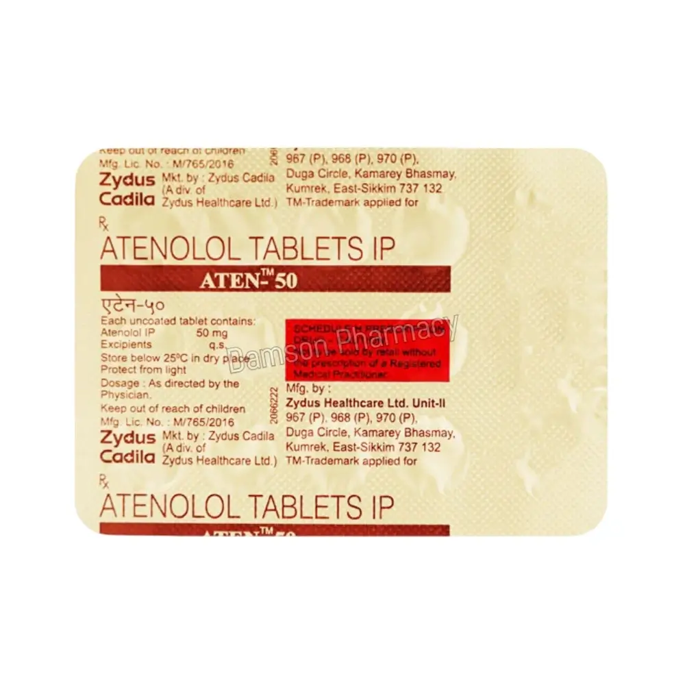 Aten 50mg Tablets Aten 50mg Tablets 1