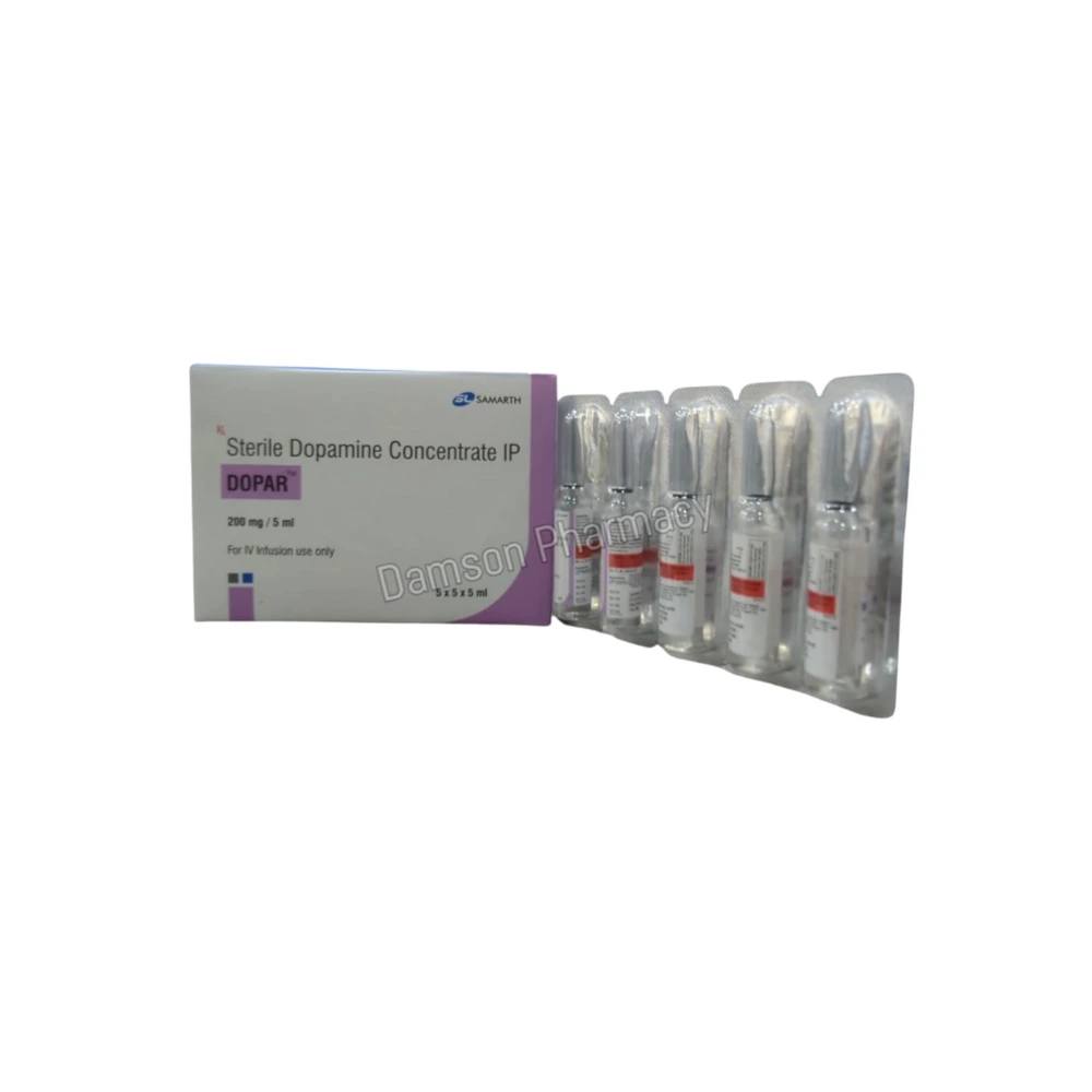 Dopar Dopamine 200mg Injection Dopar Dopamine 200mg Injection