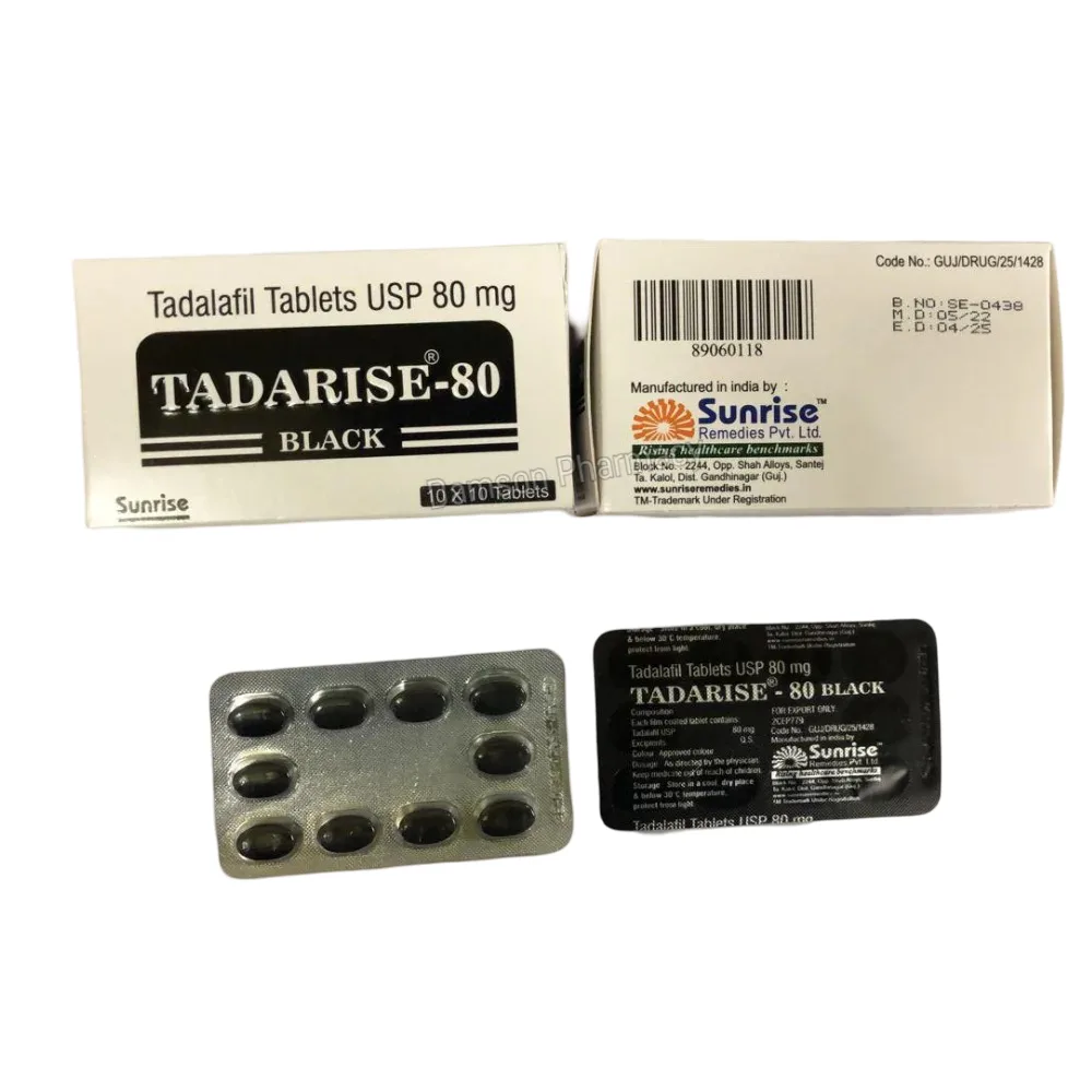 Tadarise Black 80mg Tadalafil Tablets Tadarise Black 80mg Tadalafil Tablets 2