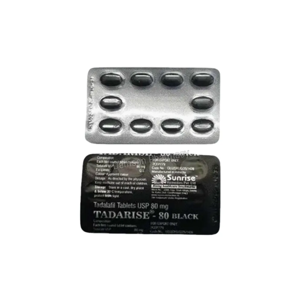 Tadarise Black 80mg Tadalafil Tablets Tadarise Black 80mg Tadalafil Tablets