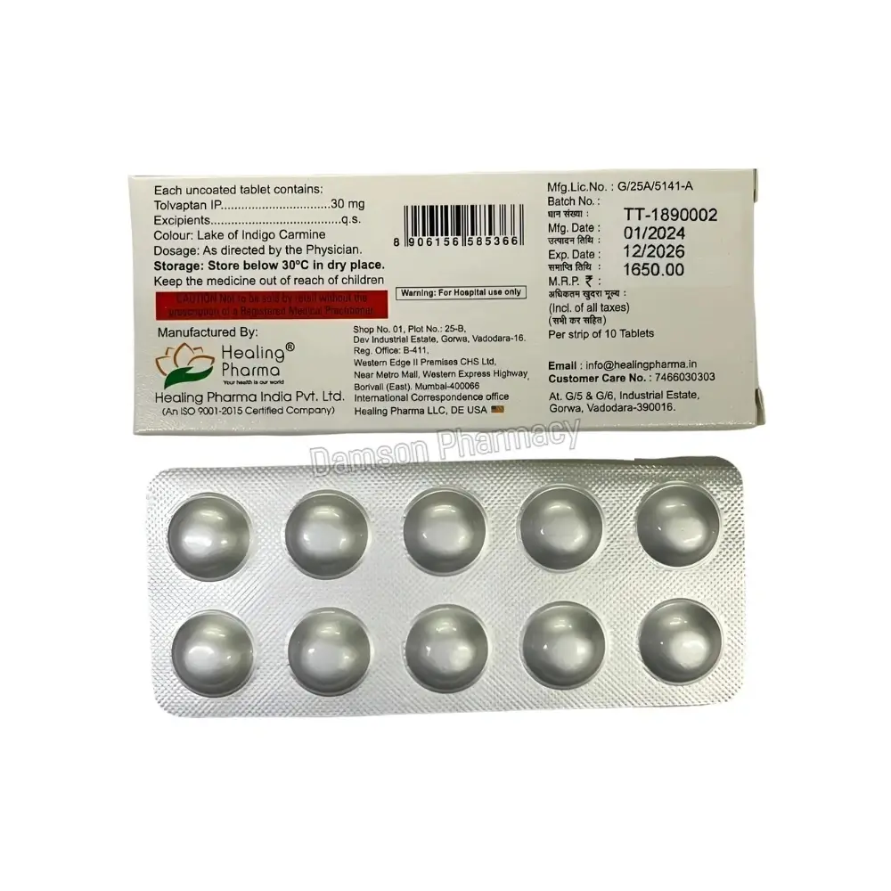 Tolvaheal 30mg Tolvaptan Tablets Tolvaheal 30mg Tolvaptan Tablets 3