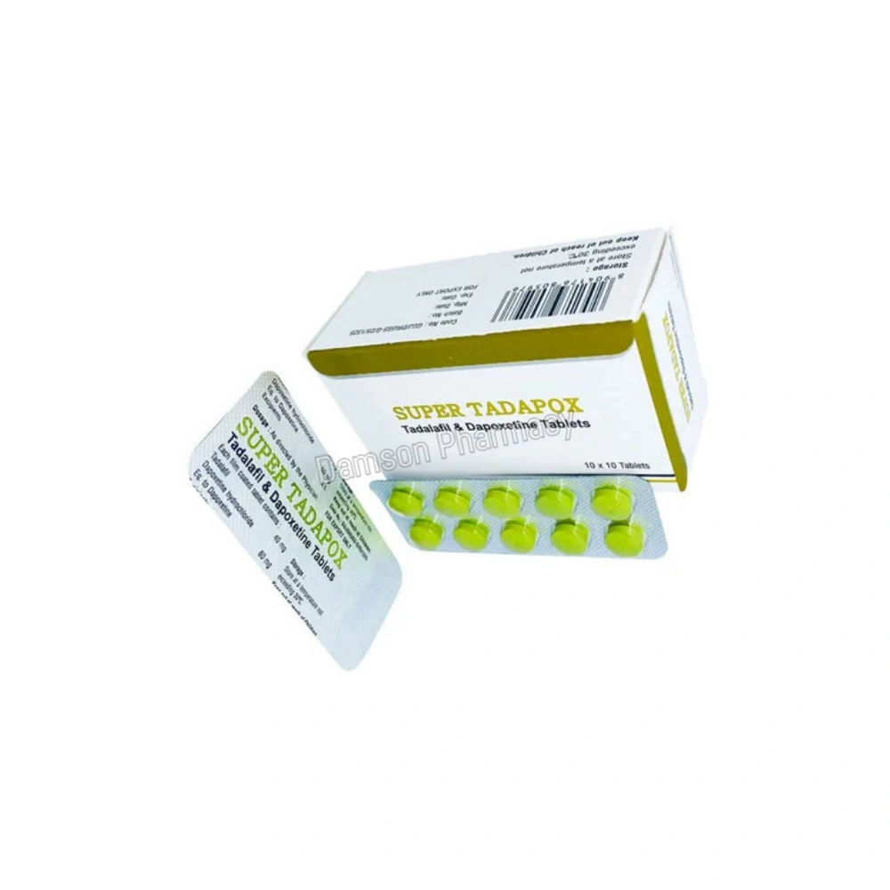 Super Tadapox 100mg Tadalafil & Dapoxetine Tablets Super Tadapox 100mg Tadalafil & Dapoxetine Tablets 1