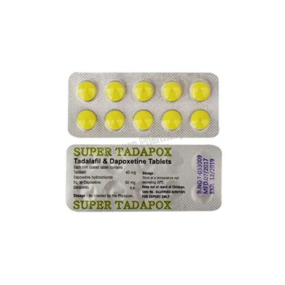 Super Tadapox 100mg Tadalafil & Dapoxetine Tablets Super Tadapox 100mg Tadalafil & Dapoxetine Tablets 2
