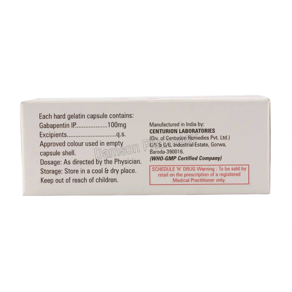 Gabatop 100mg Capsules Gabatop 100mg Capsules 2