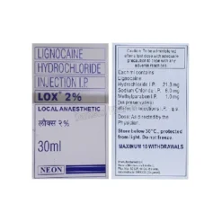 Lox 2% Lignocaine Injection 30ml Lox 2 Lignocaine Injection 30ml 1