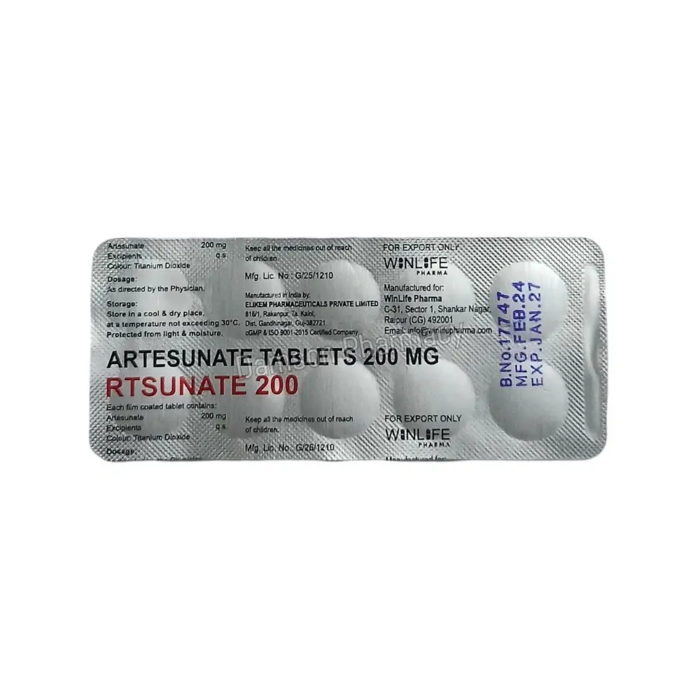 Rtsunate 200mg Artesunate Tablets Rtsunate 200mg Artesunate Tablets 2