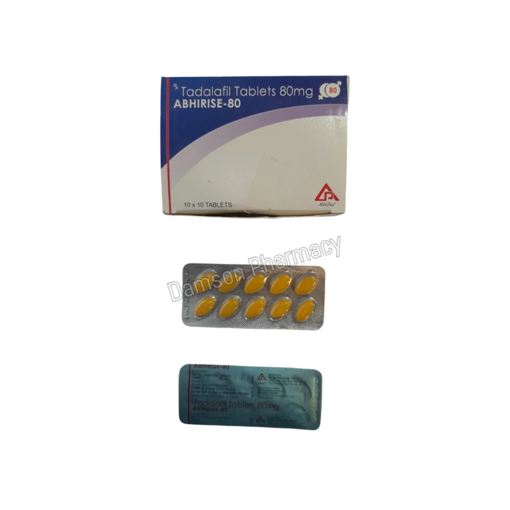 Abhirise 80mg Tadalafil Tablets Abhirise 80mg Tadalafil Tablets 3