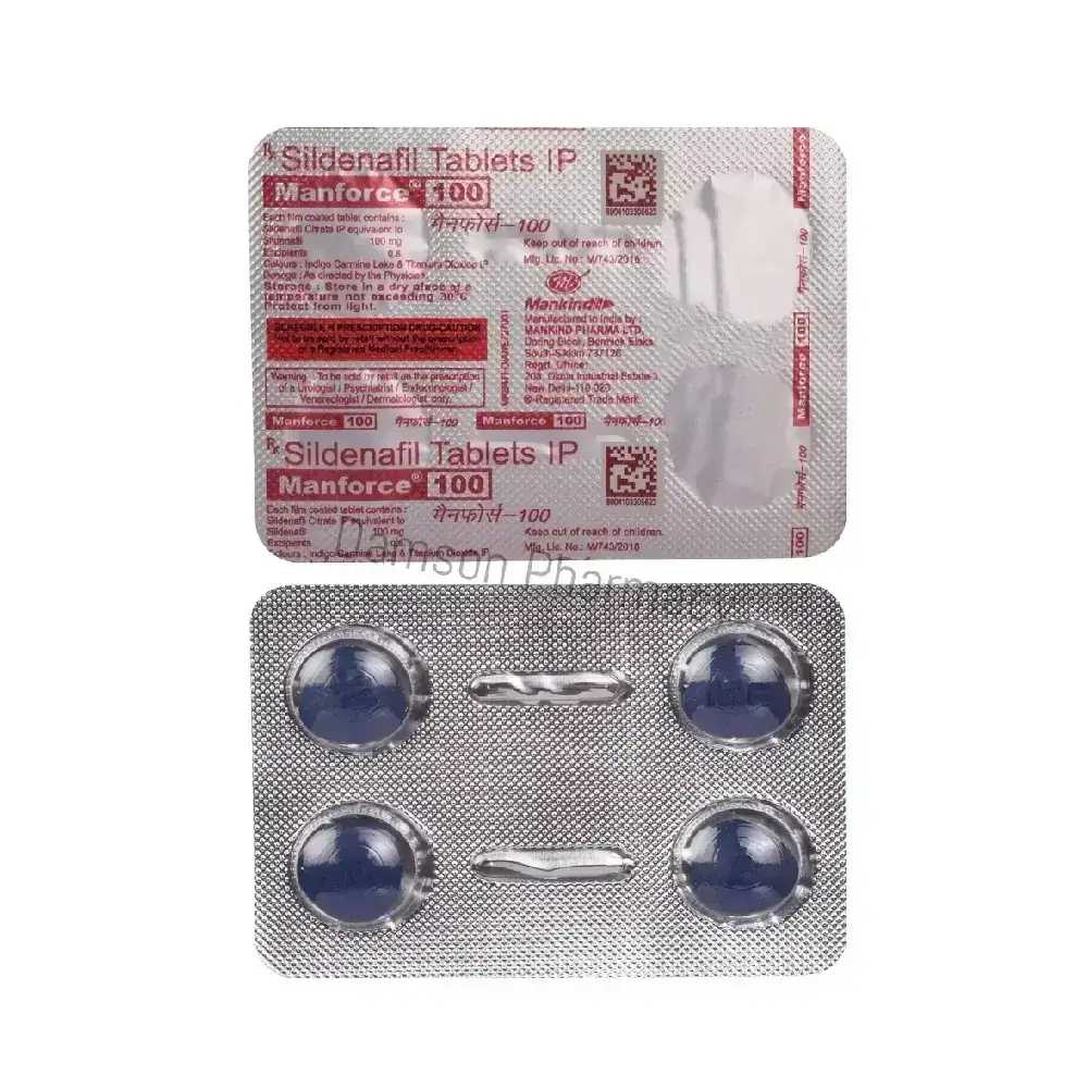 Manforce 100mg Sildenafil Tablet Manforce 100mg Tablet 2