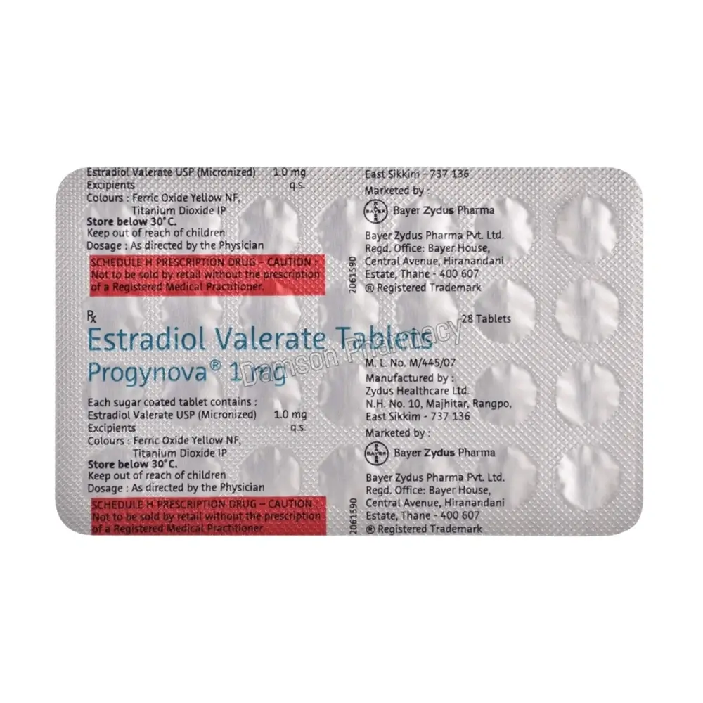 Progynova 1mg Tablet Progynova 1mg Tablet 1