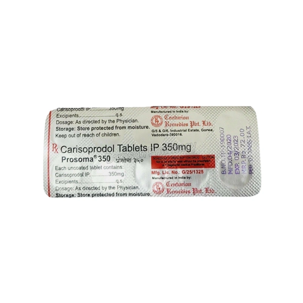 Prosoma 350mg Tablets Prosoma 350mg Tablets 4