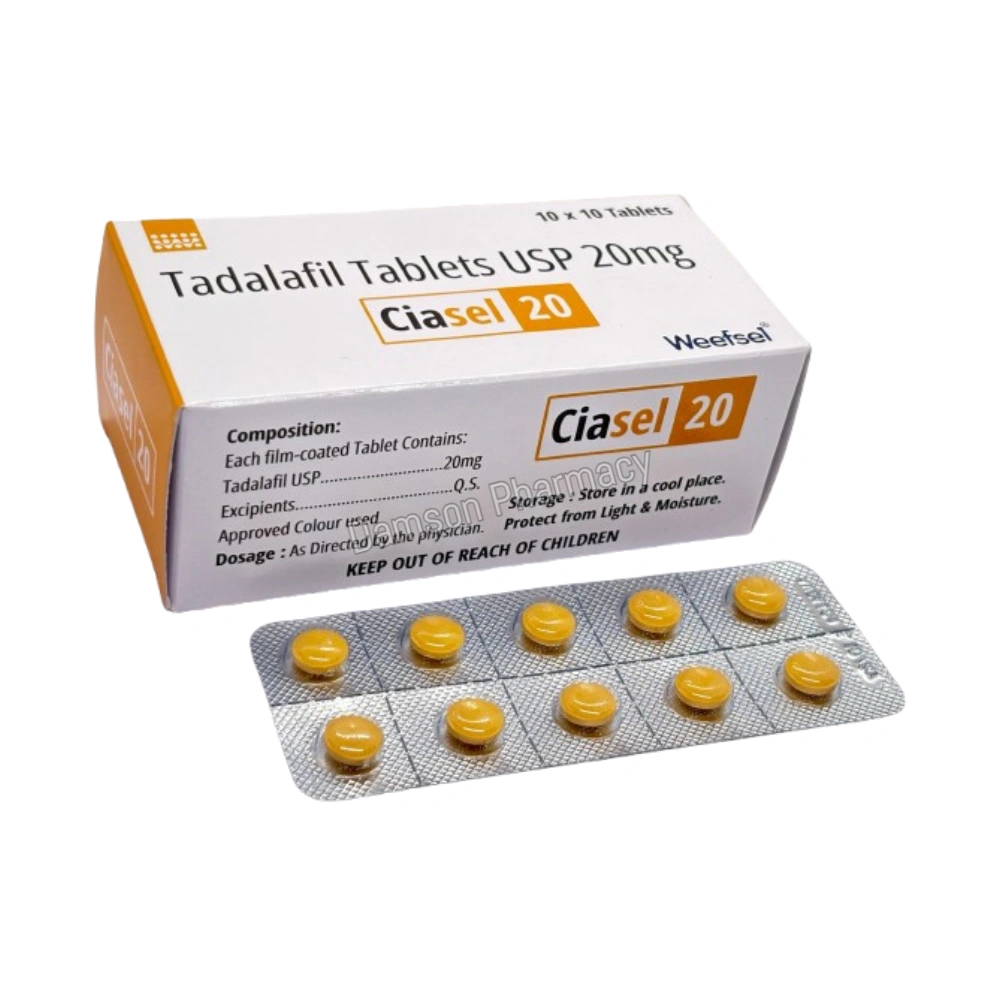 Ciasel 20mg Tadalafil Tablets Ciasel 20mg Tadalafil Tablets 1