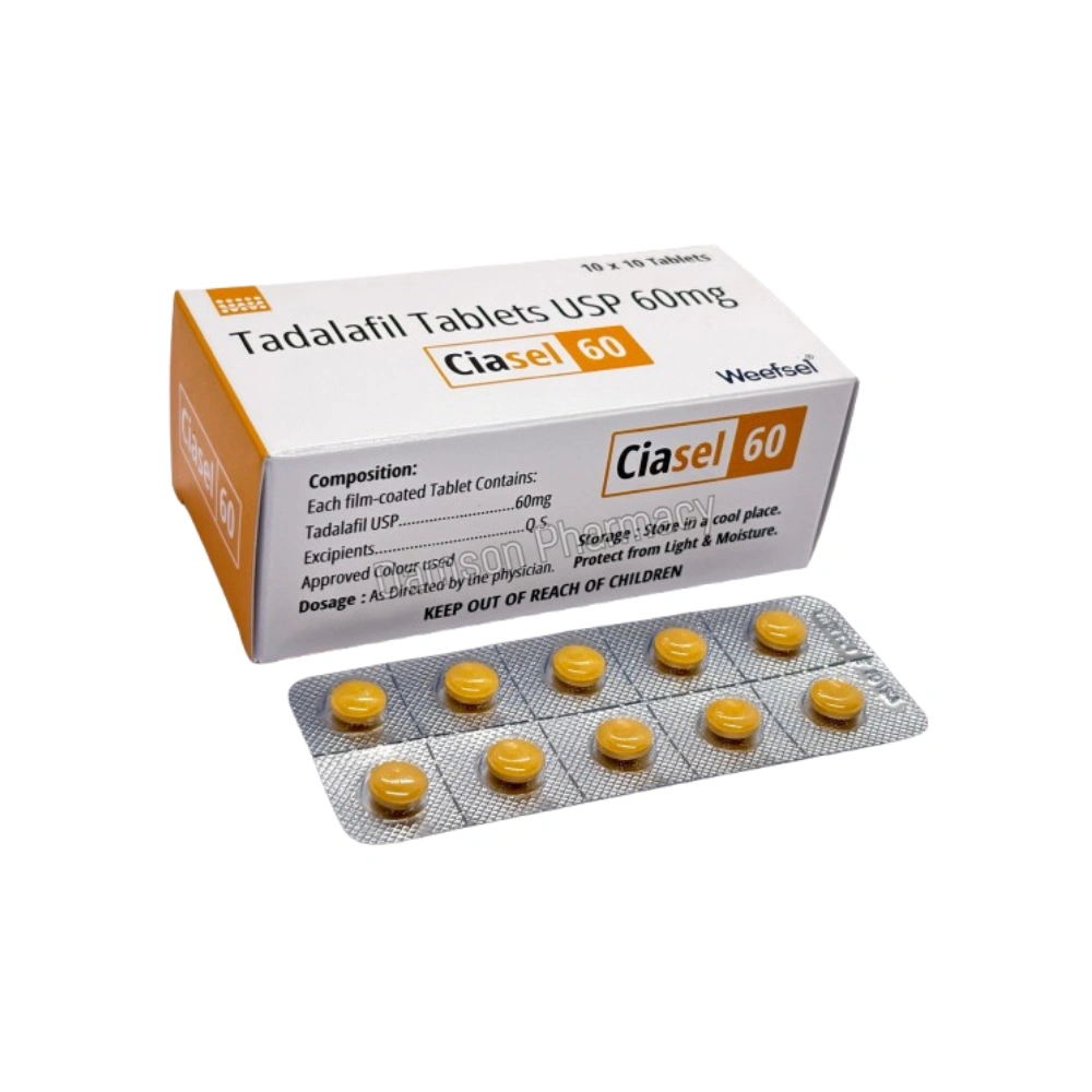 Ciasel 60mg Tadalafil Tablets Ciasel 60mg Tadalafil Tablets 1