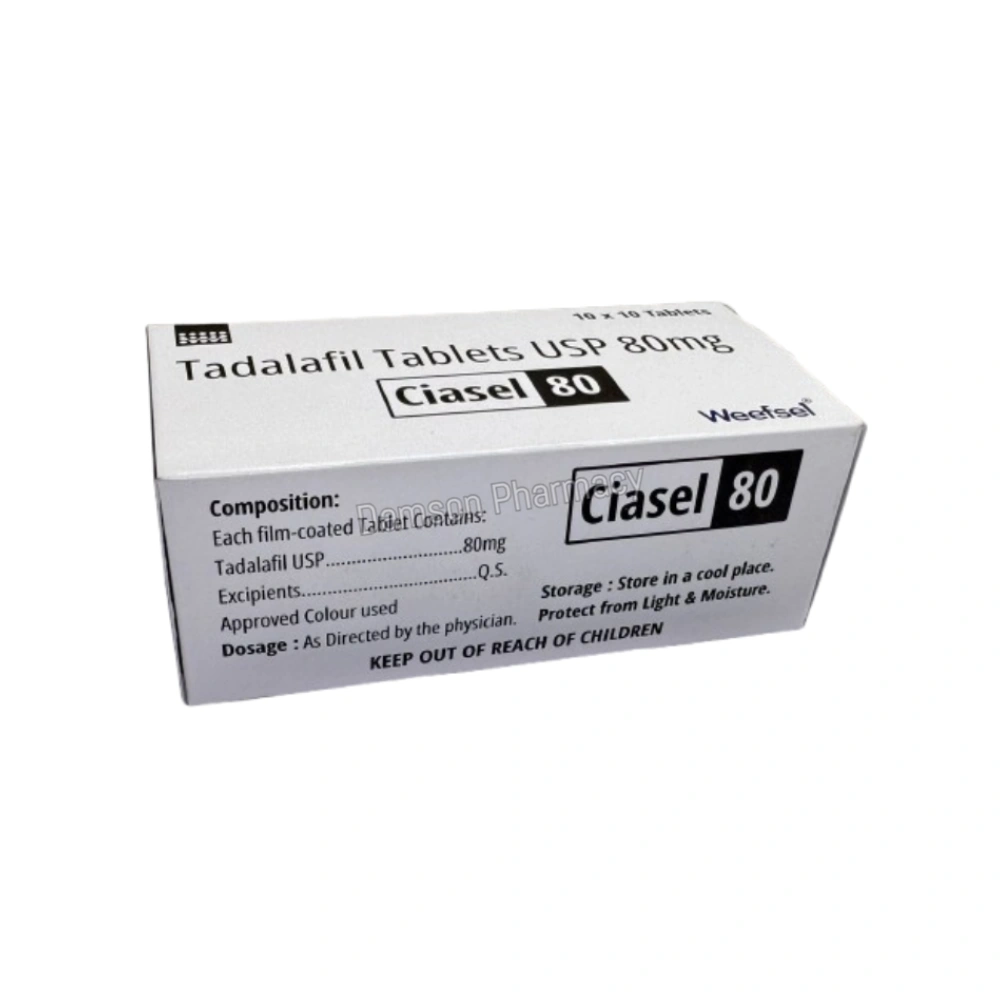 Ciasel 80mg Tadalafil Tablets Ciasel 80mg Tadalafil Tablets