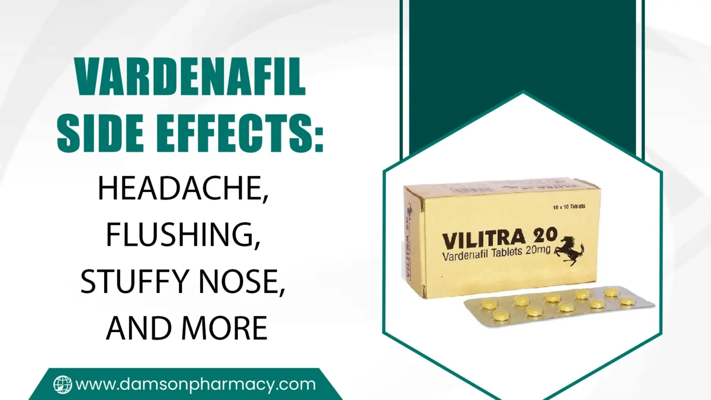11 Vardenafil Side Effects Headache, Flushing, Stuffy Nose, and More