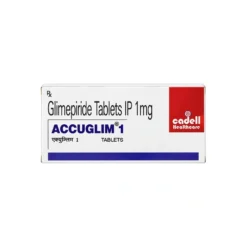 Accuglim 1 mg Glimepiride tablets box