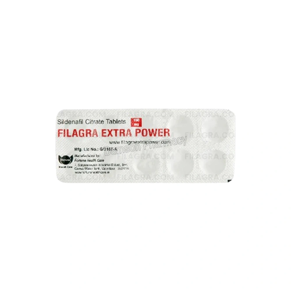 Filagra Extra Power 150mg Back Strip Image