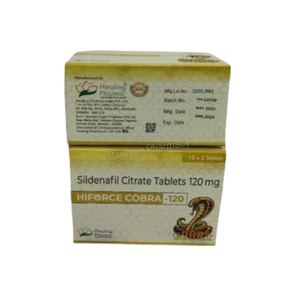 Hiforce Cobra 120mg Sildenafil Tablets Hiforce Cobra 120mg Sildenafil Tablets 3