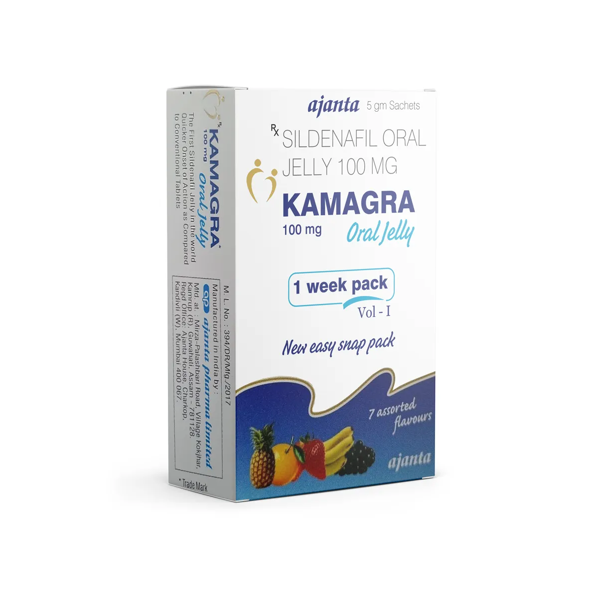 Kamagra Oral Jelly 100mg (Sildenafil Oral Jelly)