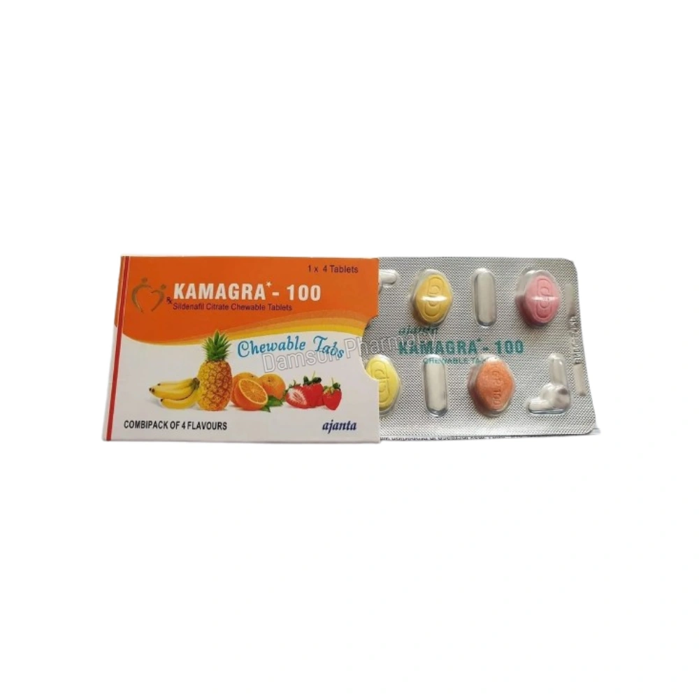 Kamagra Chewable 100mg Packaging View