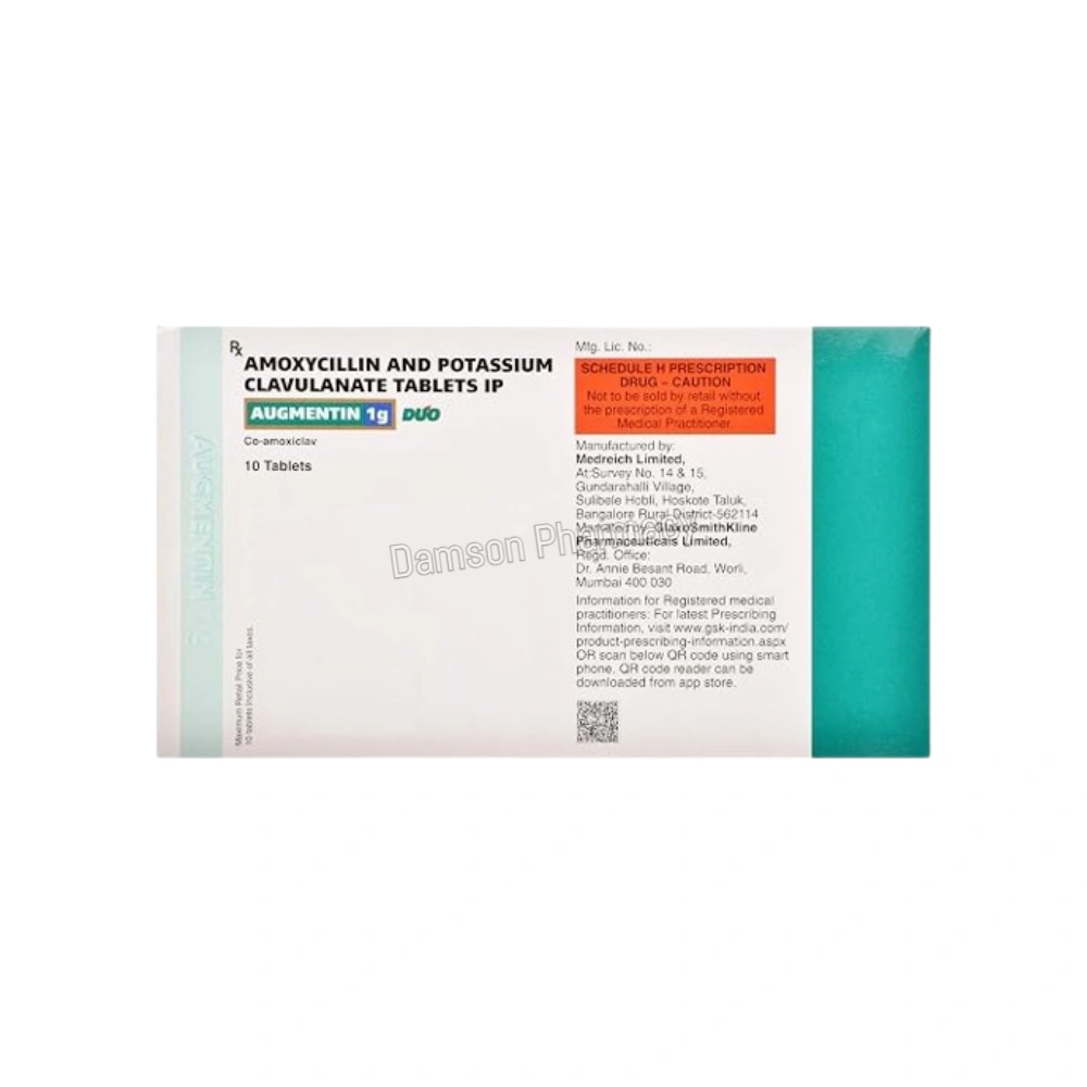 Augmentin 1g Packaging View