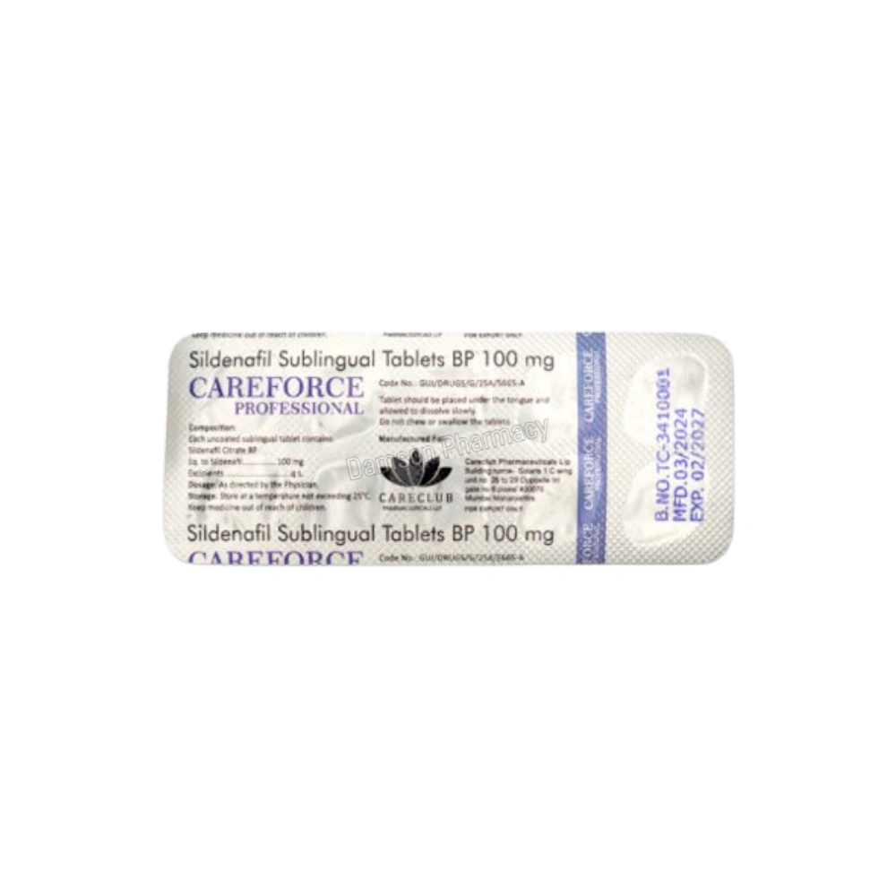 Careforce Professional 100mg Sildeanfil Tablets - Image 4