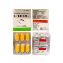 Artemether 80mg & Lumefantrine 480mg Box Views With Blister Strips