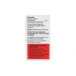 Ceftazidime 1gm Composition Info On Box