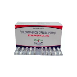 Chloramphenicol 250mg Box With Blister Packaging