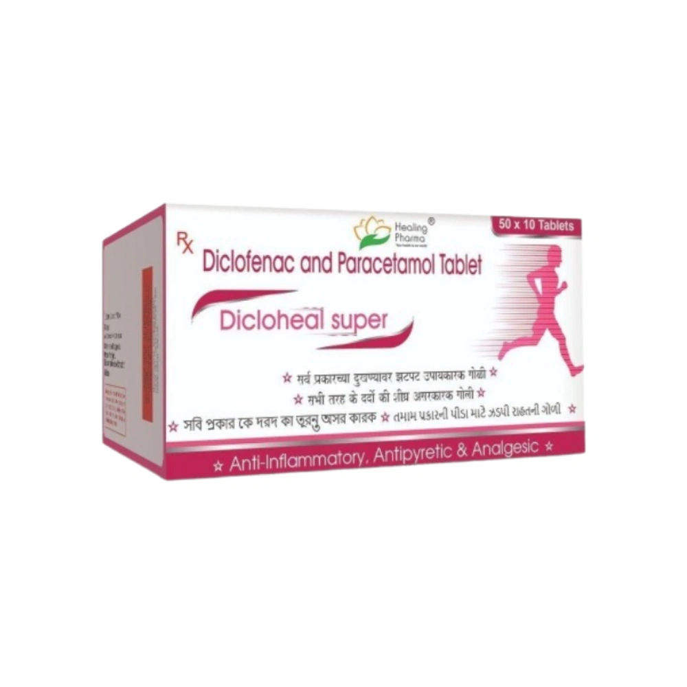 Diclofenac & Paracetamol 550mg Box Packaging
