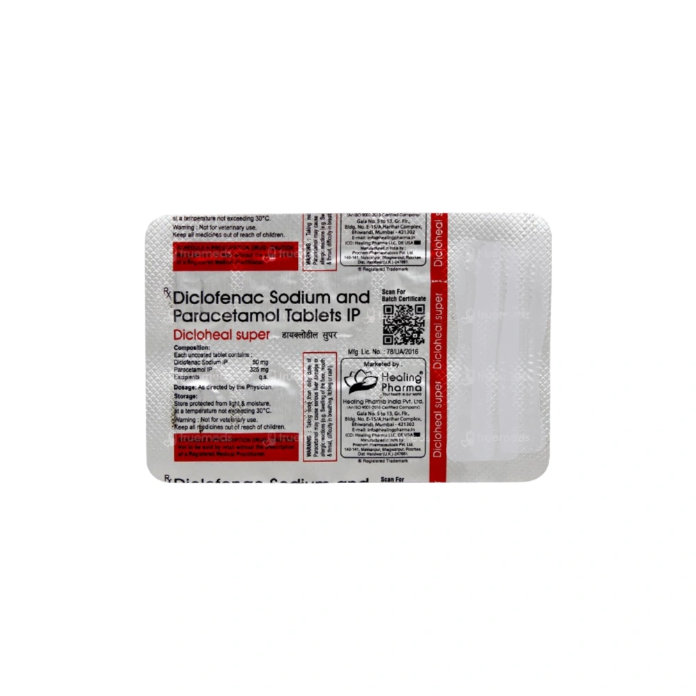 Diclofenac & Paracetamol 550mg Strip Back Image