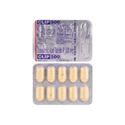 Tranexamic 500mg Front & Back Strip View