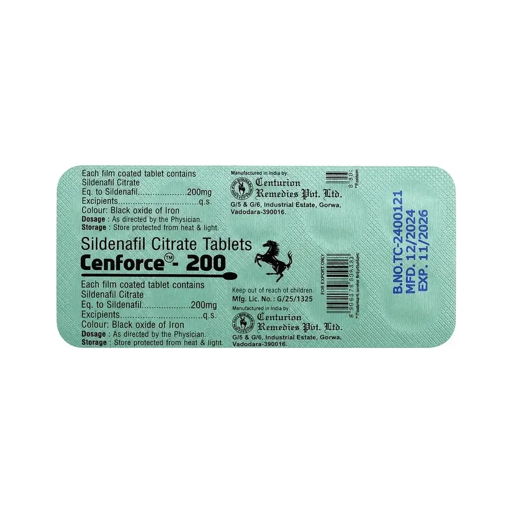 Cenforce 200 Strip Back View